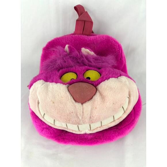 VTG Cheshire Cat Backpack Plush Alice In Wonderland Purse Small Bag Disney Store - Picture 1 of 16